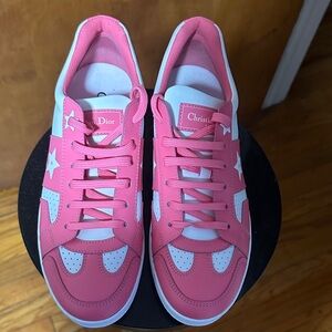 Dior Women's Sneakers in Pink and White